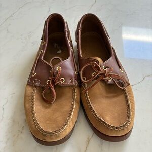 Men’s Sebago Brown Leather Boat Shoes. EUC. Very lightly worn! Size 12 men’s